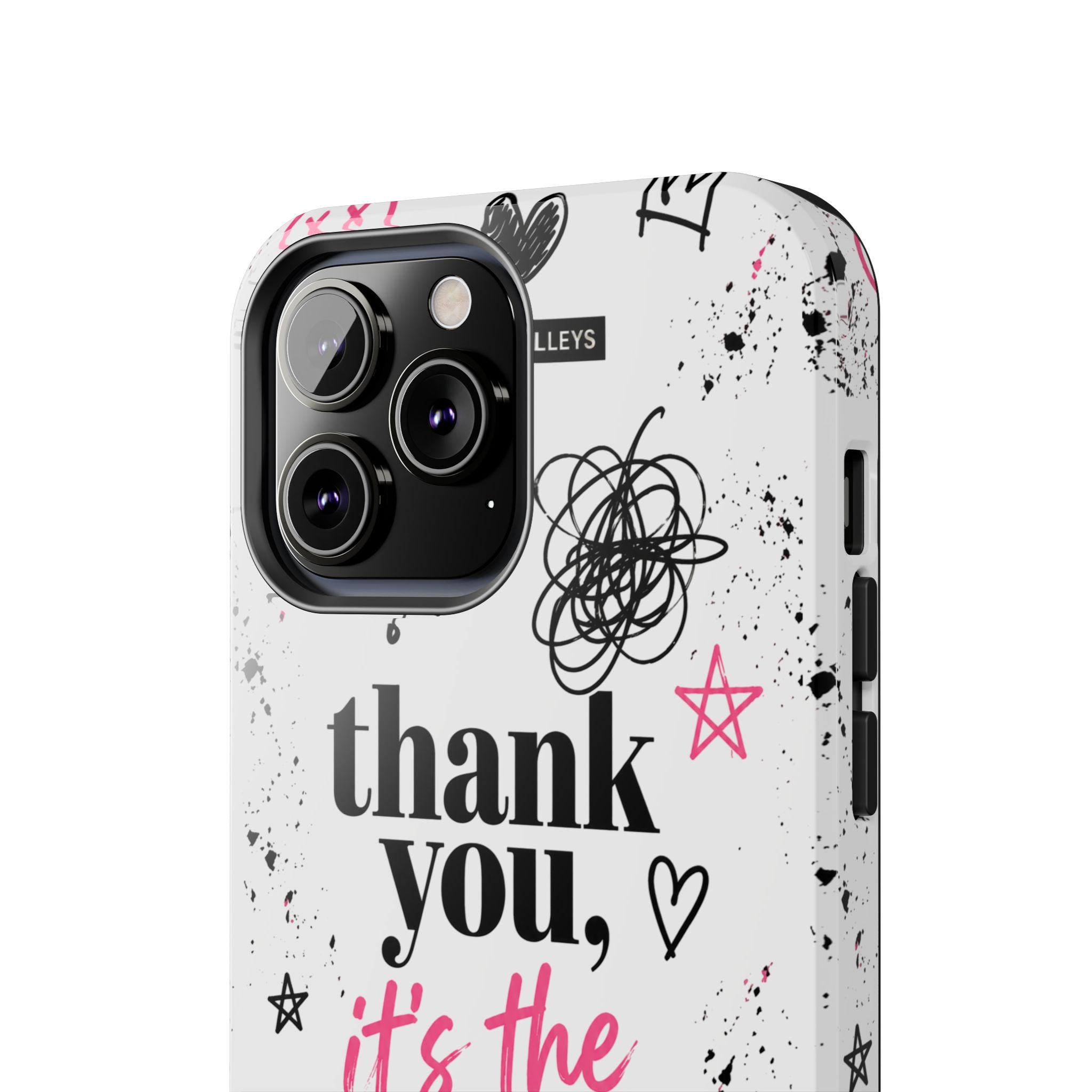 Thank You, It’s the Trauma – Bold Aesthetic Phone Case | Funny Relatable Quote | Trendy Minimal Design