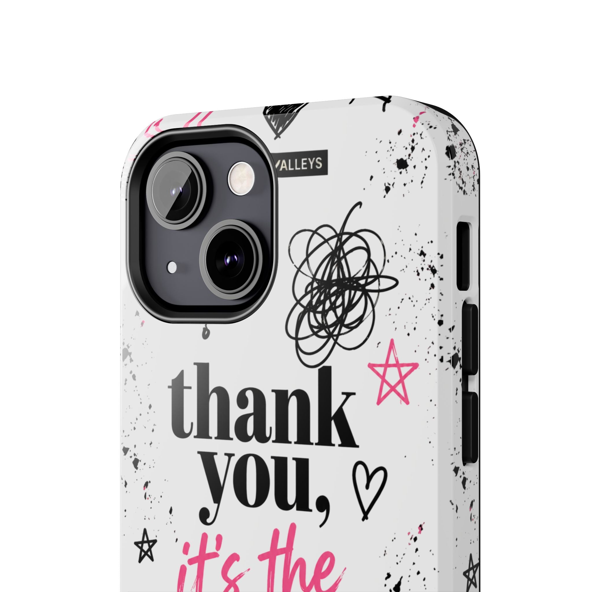 Thank You, It’s the Trauma – Bold Aesthetic Phone Case | Funny Relatable Quote | Trendy Minimal Design